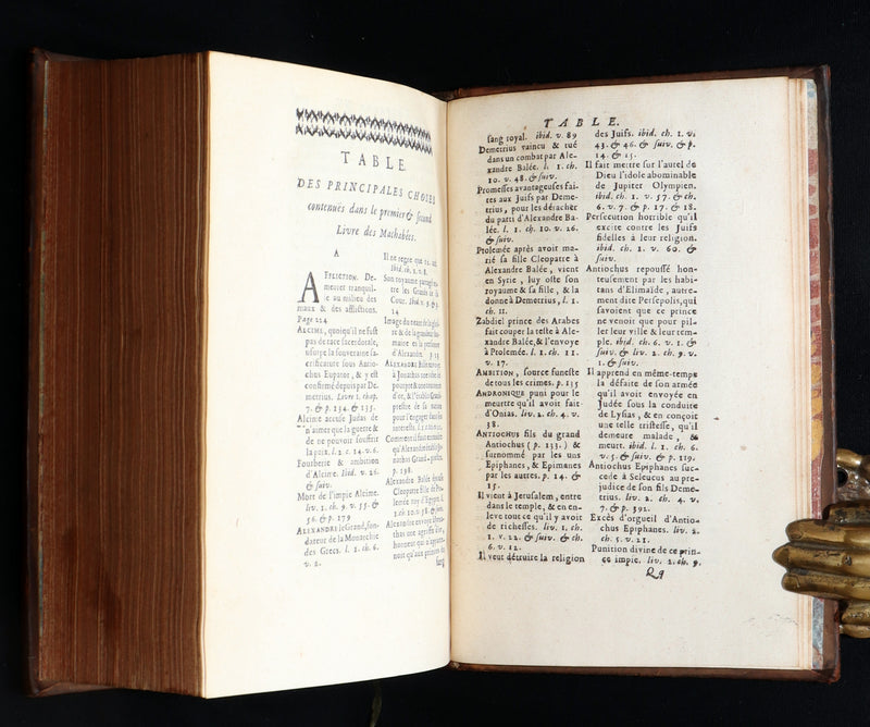 1700 Rare Latin French Book - Daniel and the Maccabees from the Old Testament