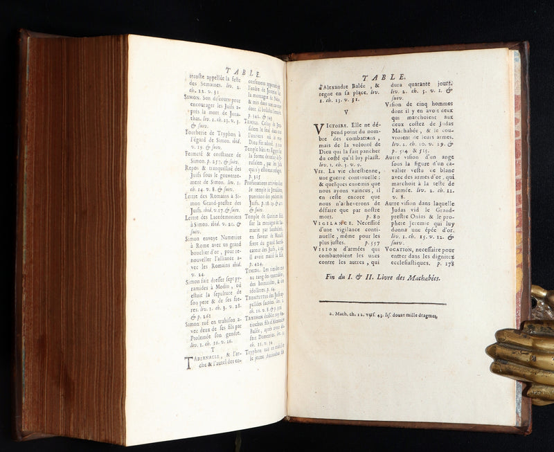 1700 Rare Latin French Book - Daniel and the Maccabees from the Old Testament