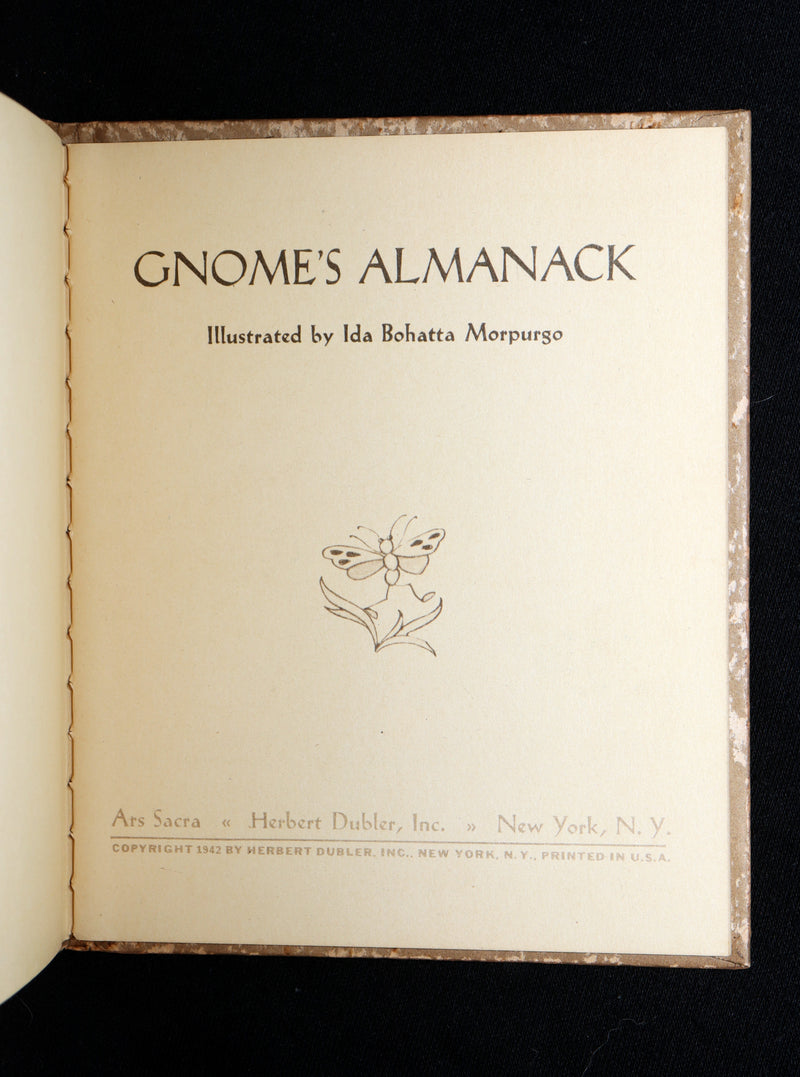 1942 Rare First US Edition - The Gnome's Almanack by Ida Bohatta