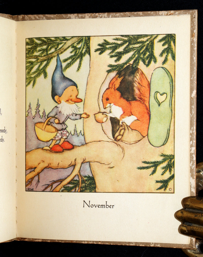 1942 Rare First US Edition - The Gnome's Almanack by Ida Bohatta