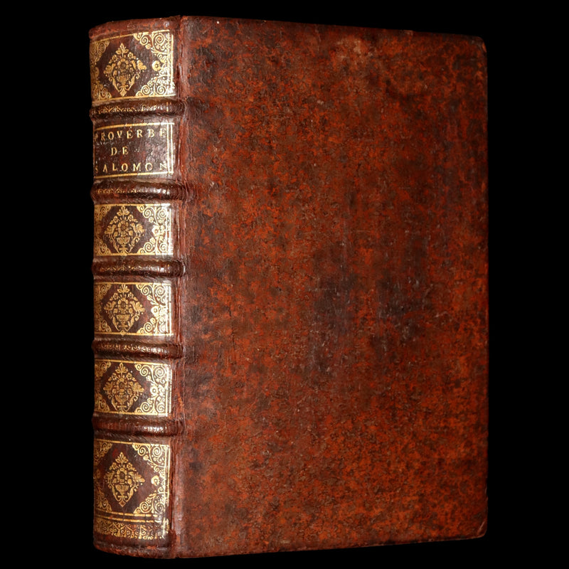 1681 Rare Latin French Book - Solomon Book of Proverbs from the Old Testament