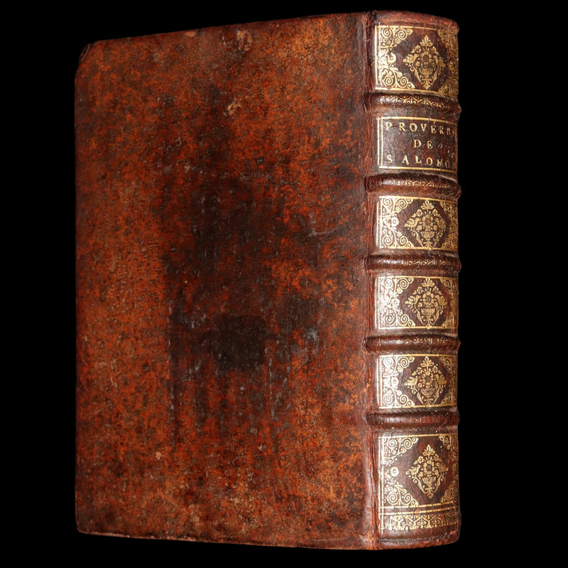 1681 Rare Latin French Book - Solomon Book of Proverbs from the Old Testament