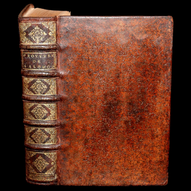 1681 Rare Latin French Book - Solomon Book of Proverbs from the Old Testament