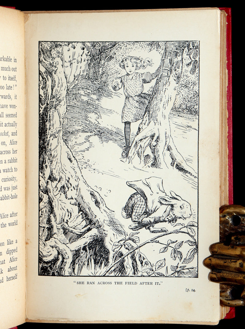 1908 Rare Book - Alice's Adventures in Wonderland Illustrated by K. M. Roberts