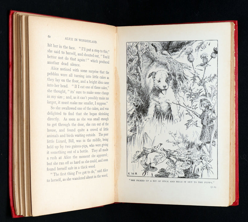1908 Rare Book - Alice's Adventures in Wonderland Illustrated by K. M. Roberts