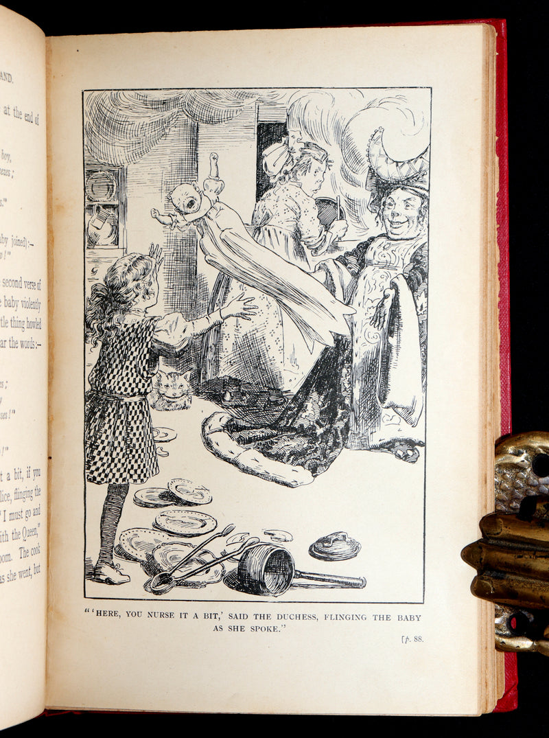 1908 Rare Book - Alice's Adventures in Wonderland Illustrated by K. M. Roberts