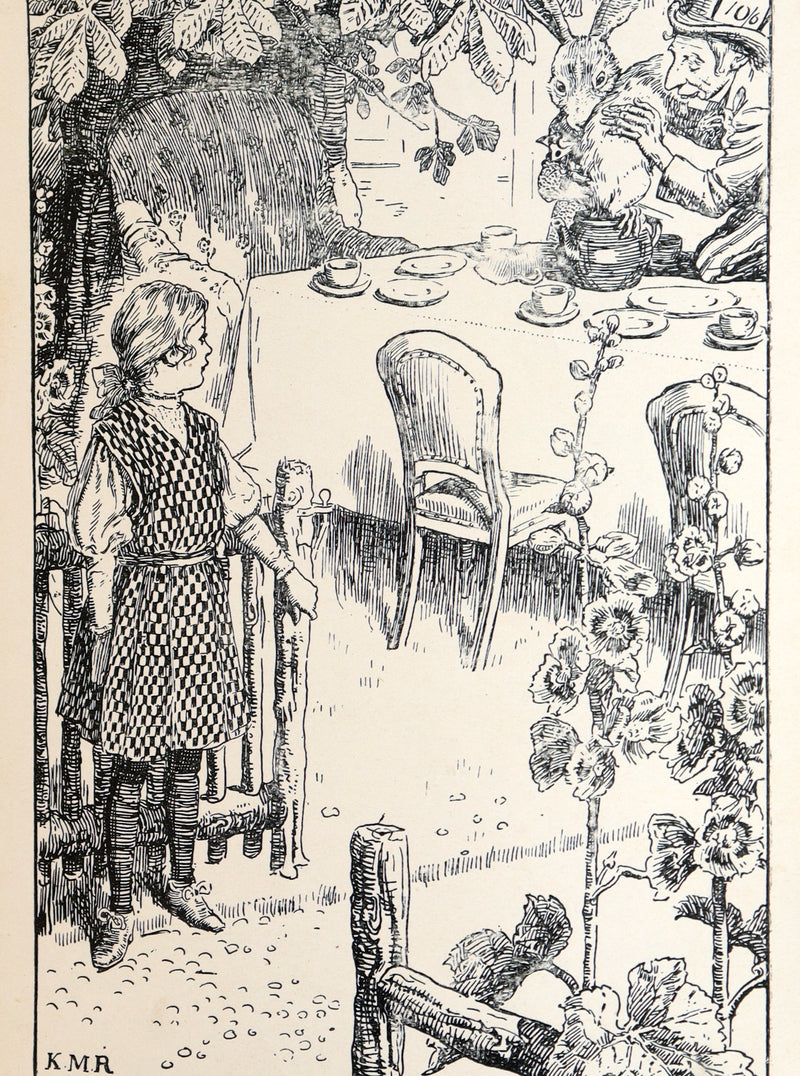 1908 Rare Book - Alice's Adventures in Wonderland Illustrated by K. M. Roberts