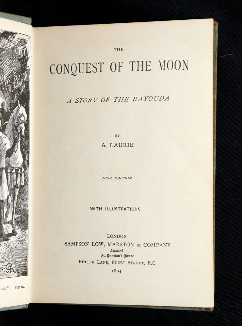 1894 Rare – The Conquest of the Moon by André Laurie, Jules Verne’s Collaborator