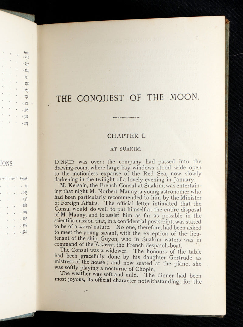 1894 Rare – The Conquest of the Moon by André Laurie, Jules Verne’s Collaborator