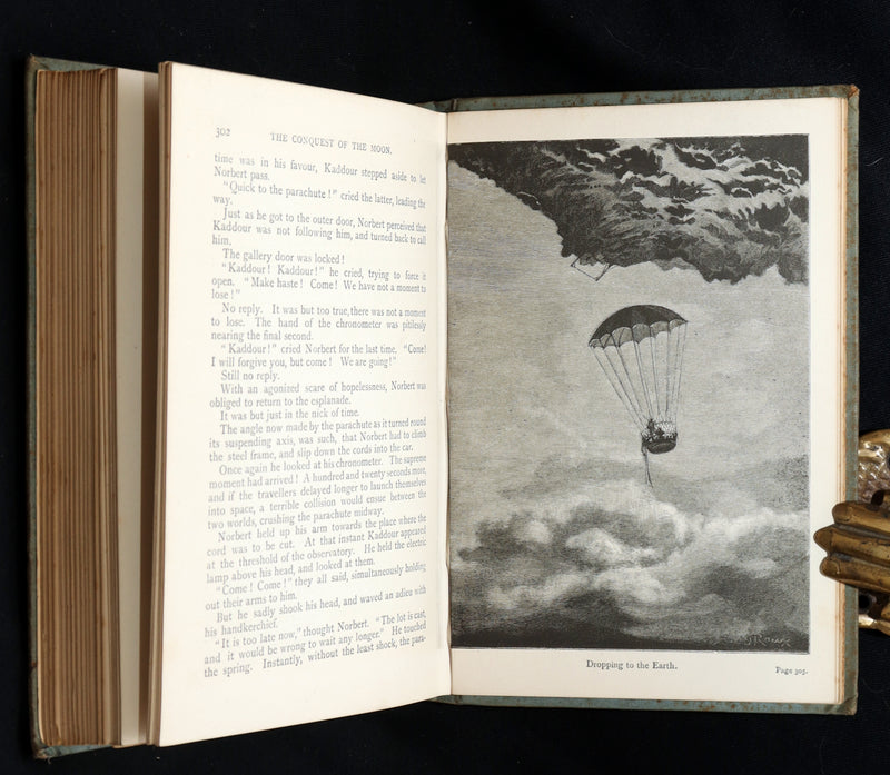 1894 Rare – The Conquest of the Moon by André Laurie, Jules Verne’s Collaborator