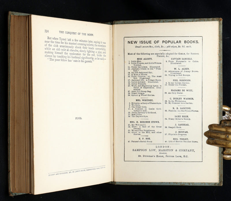 1894 Rare – The Conquest of the Moon by André Laurie, Jules Verne’s Collaborator