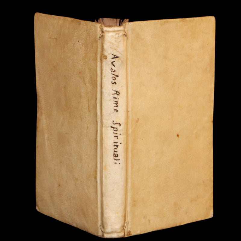 1693 Scarce Italian Poetry Book - Rime Spirituali by Vittoria Colonna, Naples