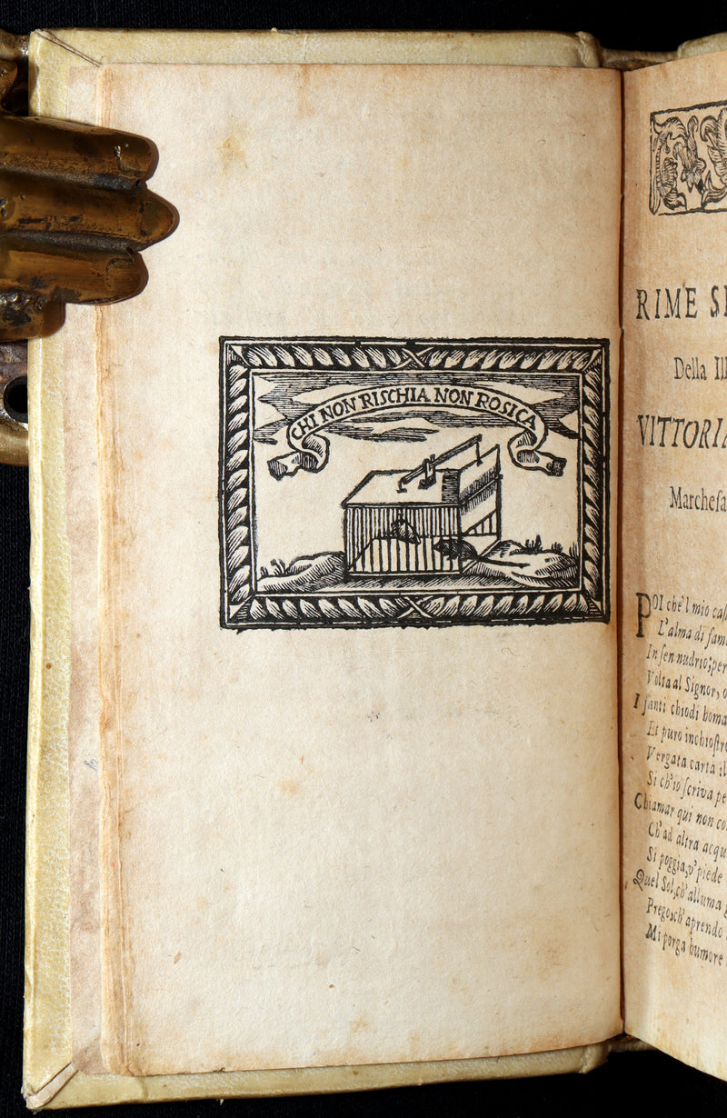 1693 Scarce Italian Poetry Book - Rime Spirituali by Vittoria Colonna, Naples