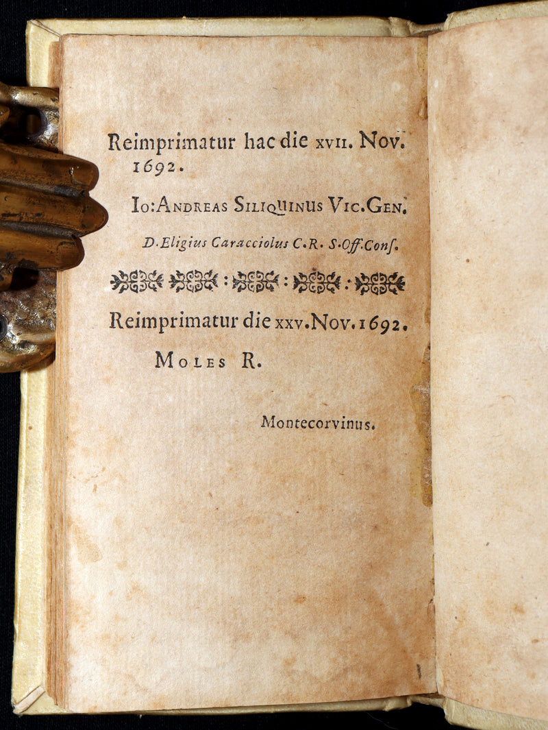 1693 Scarce Italian Poetry Book - Rime Spirituali by Vittoria Colonna, Naples