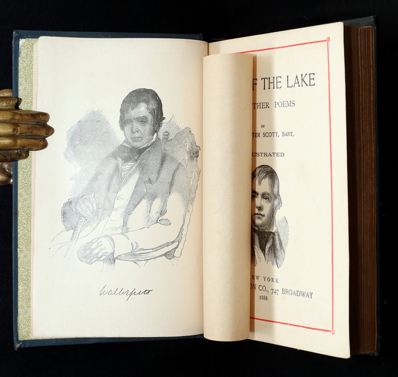 1888 Rare Book - Lady of the Lake and Other Poems by Sir Walter Scott