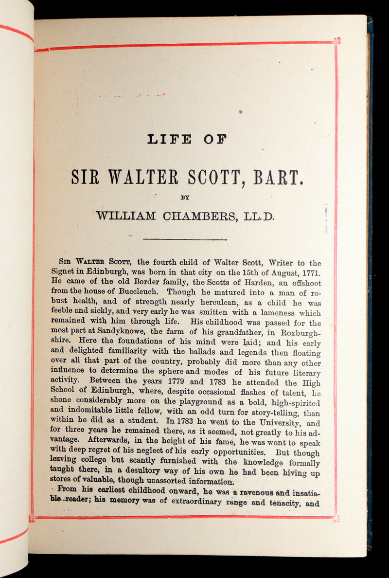 1888 Rare Book - Lady of the Lake and Other Poems by Sir Walter Scott