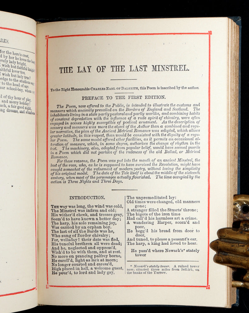 1888 Rare Book - Lady of the Lake and Other Poems by Sir Walter Scott