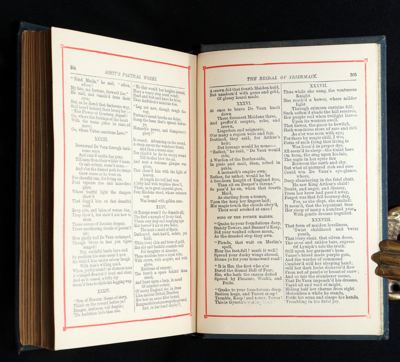 1888 Rare Book - Lady of the Lake and Other Poems by Sir Walter Scott