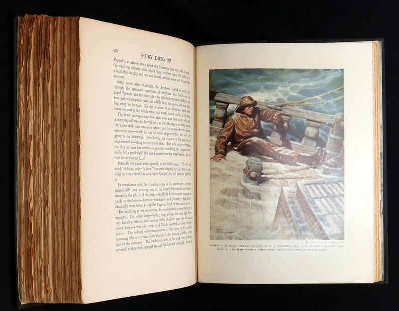 1923 Rare Book - Moby Dick or The White Whale illustrated by Mead Schaeffer