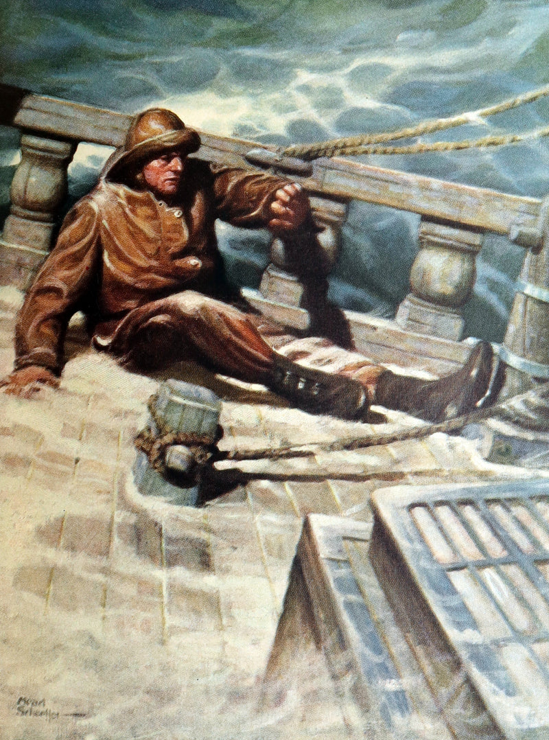 1923 Rare Book - Moby Dick or The White Whale illustrated by Mead Schaeffer