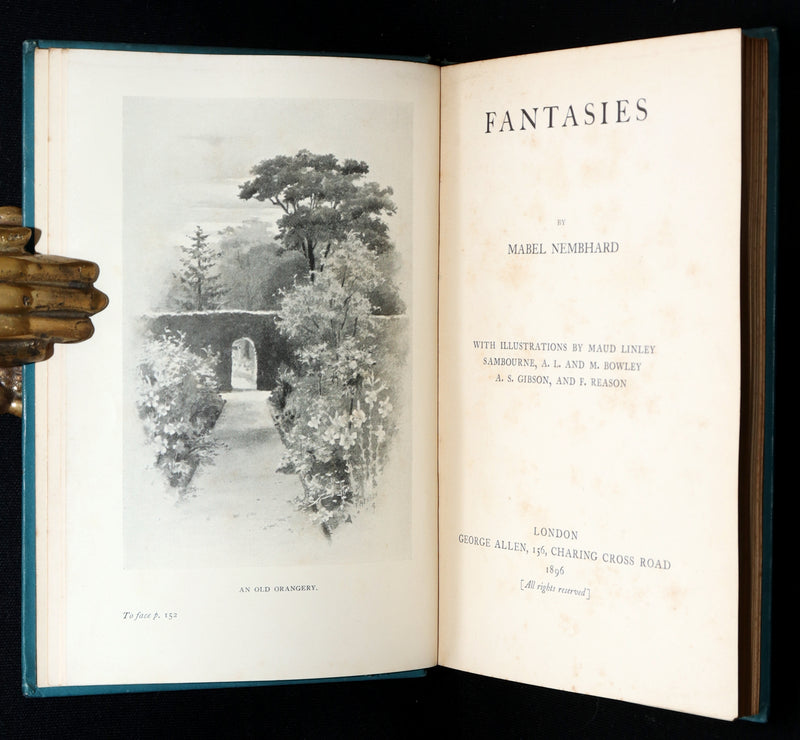1896 First Edition - Fantasies, Fairy Tales by Mabel Nembhard, Illustrated