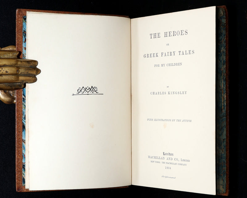 1904 Rare Book - The Heroes, Greek Fairy Tales by Charles Kingsley, Illustrated