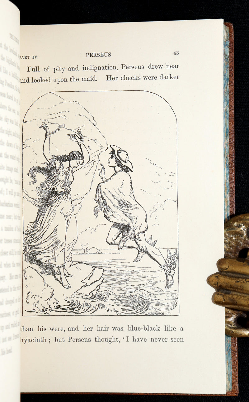1904 Rare Book - The Heroes, Greek Fairy Tales by Charles Kingsley, Illustrated