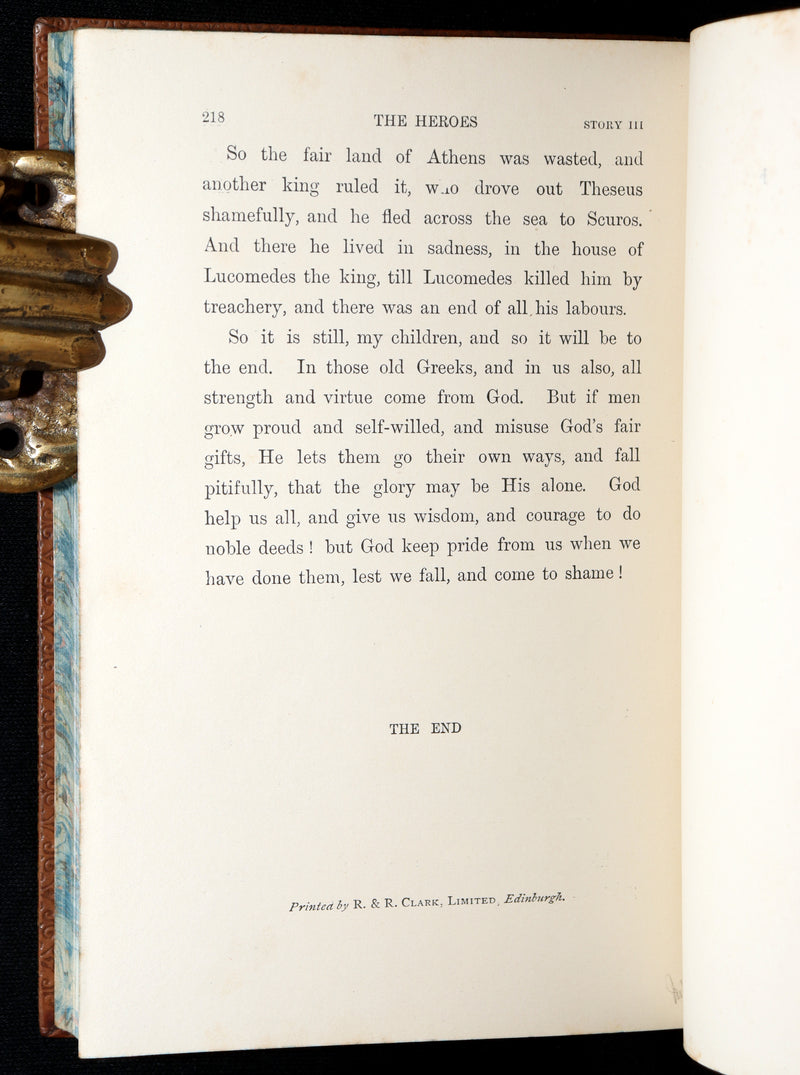 1904 Rare Book - The Heroes, Greek Fairy Tales by Charles Kingsley, Illustrated