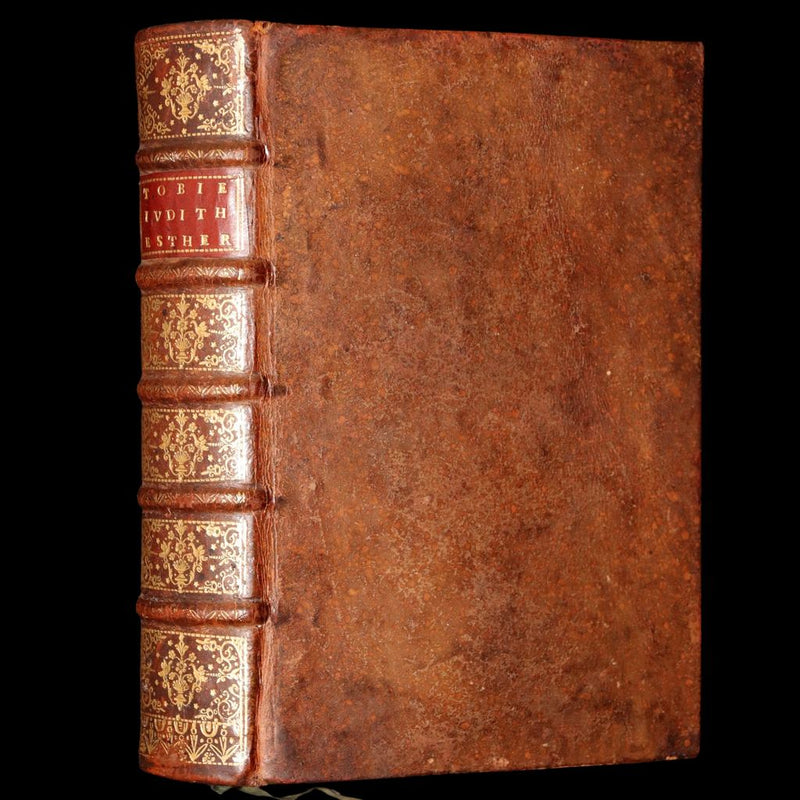 1696 Rare Latin French Book - Tobie, Judith and Esther from the Old Testament