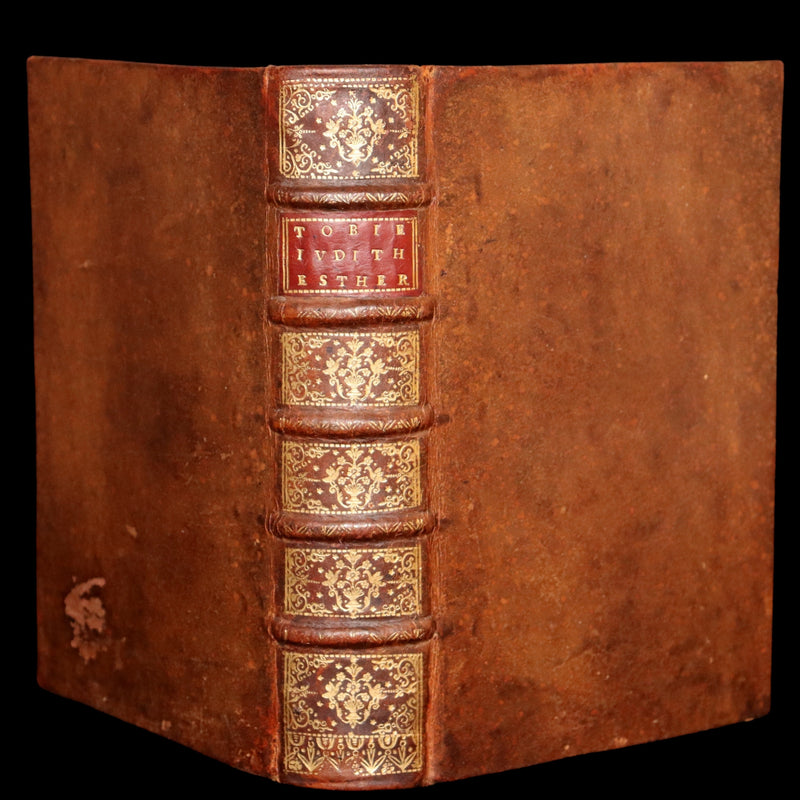 1696 Rare Latin French Book - Tobie, Judith and Esther from the Old Testament