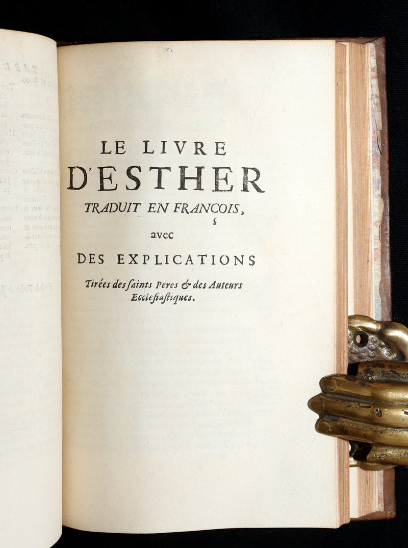 1696 Rare Latin French Book - Tobie, Judith and Esther from the Old Testament