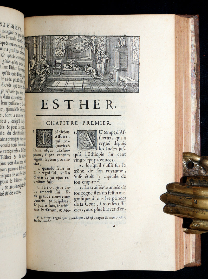 1696 Rare Latin French Book - Tobie, Judith and Esther from the Old Testament