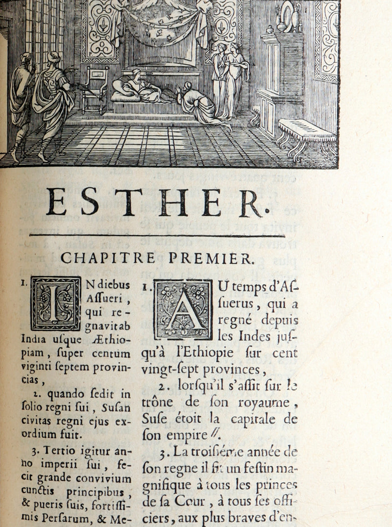 1696 Rare Latin French Book - Tobie, Judith and Esther from the Old Testament