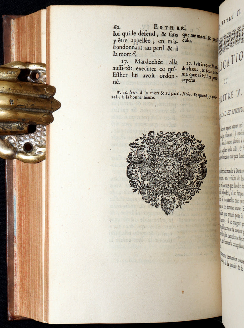 1696 Rare Latin French Book - Tobie, Judith and Esther from the Old Testament