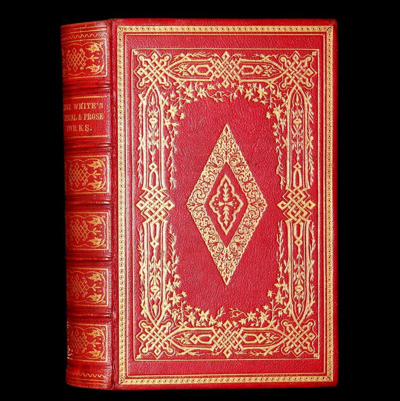 1860 Rare Book - Henry Kirke White Poems and Melancholy Hours, Illustrated