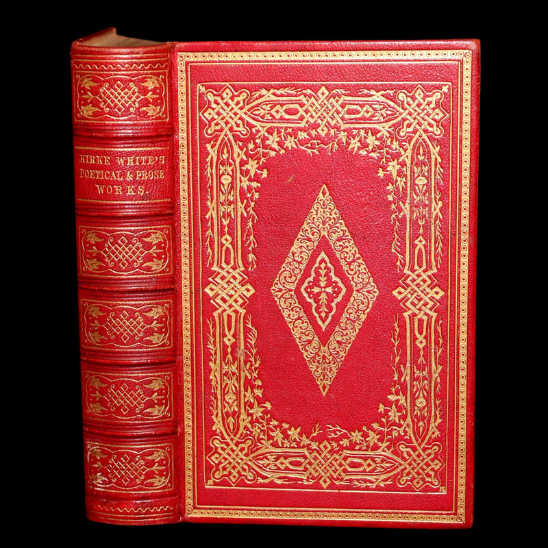1860 Rare Book - Henry Kirke White Poems and Melancholy Hours, Illustrated
