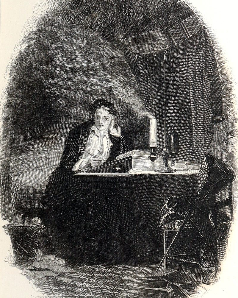 1860 Rare Book - Henry Kirke White Poems and Melancholy Hours, Illustrated