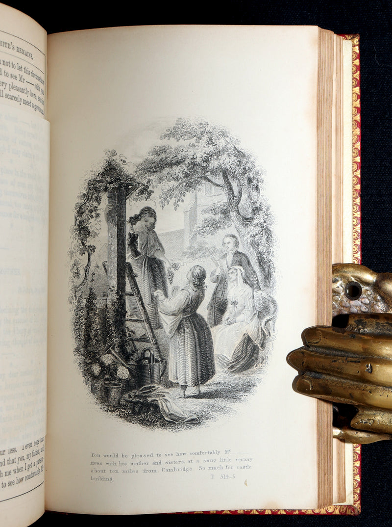 1860 Rare Book - Henry Kirke White Poems and Melancholy Hours, Illustrated