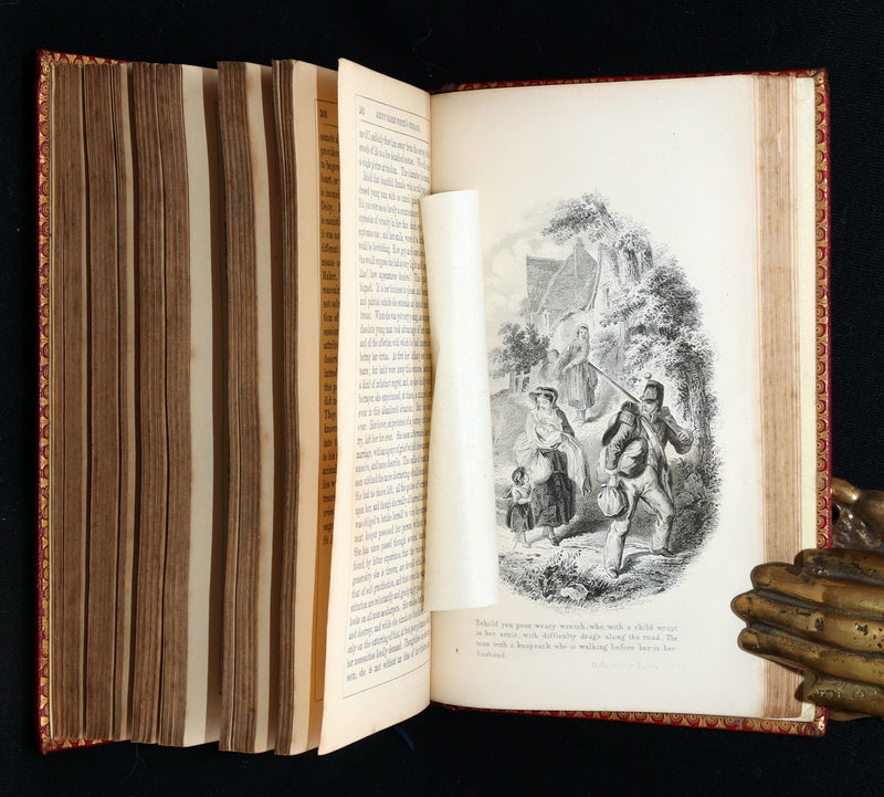 1860 Rare Book - Henry Kirke White Poems and Melancholy Hours, Illustrated