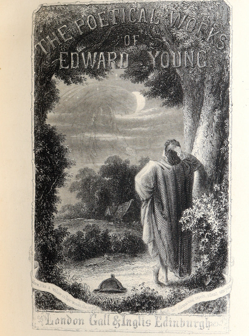1870 Rare Book - Night Thoughts and The Poetical Works of Edward Young