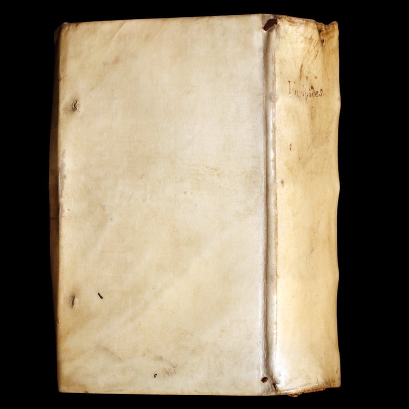 1597 Rare Greek Latin Vellum Book - The Tragedies of Euripides