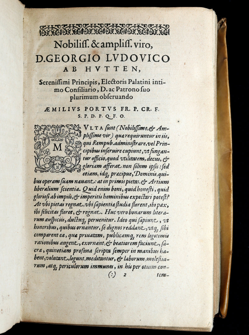 1597 Rare Greek Latin Vellum Book - The Tragedies of Euripides