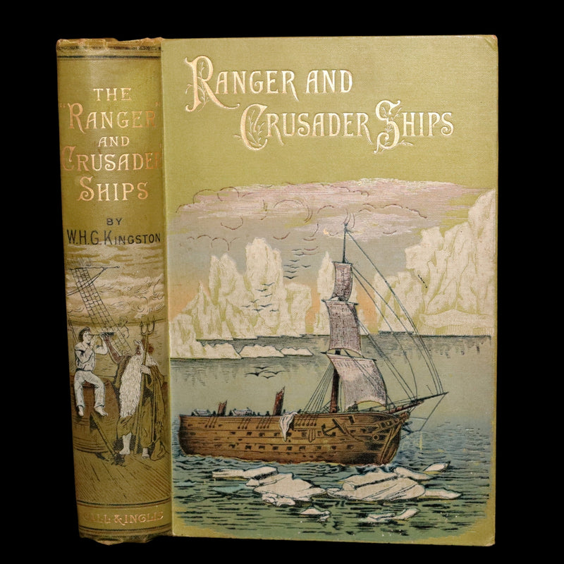 1890 Rare Book - The Fortunes of the Ranger and Crusader, A Tale of Two Ships