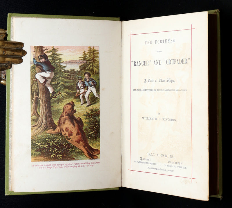 1890 Rare Book - The Fortunes of the Ranger and Crusader, A Tale of Two Ships
