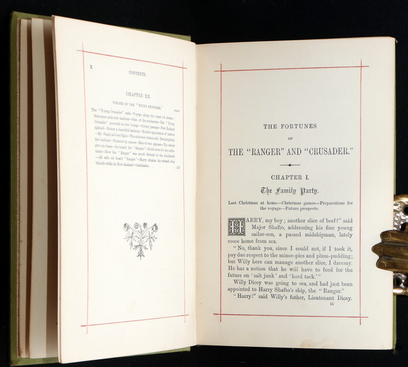 1890 Rare Book - The Fortunes of the Ranger and Crusader, A Tale of Two Ships