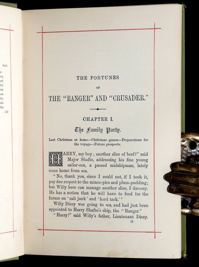 1890 Rare Book - The Fortunes of the Ranger and Crusader, A Tale of Two Ships