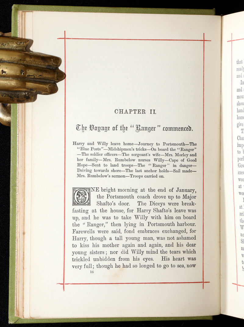 1890 Rare Book - The Fortunes of the Ranger and Crusader, A Tale of Two Ships