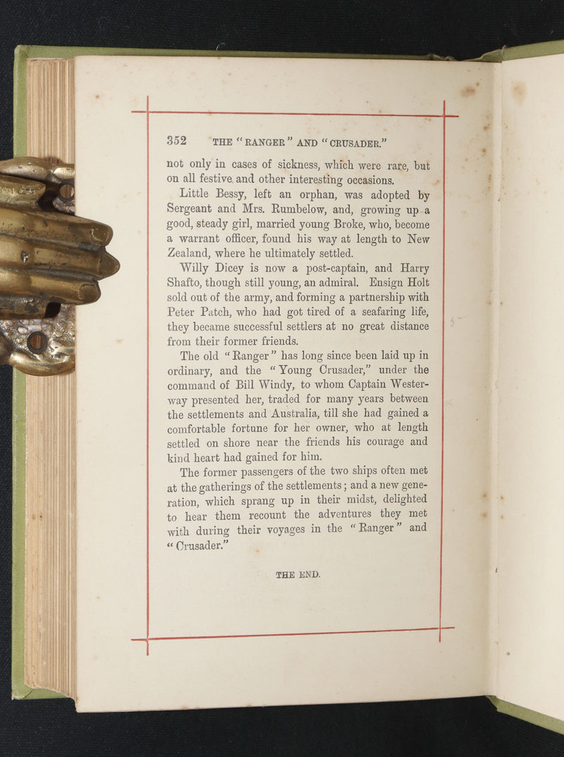 1890 Rare Book - The Fortunes of the Ranger and Crusader, A Tale of Two Ships