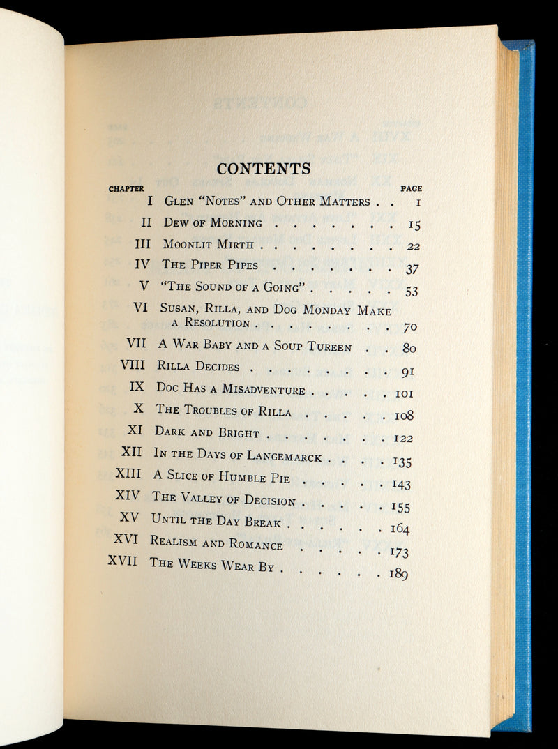 1936 Rare Book - Rilla of Ingleside by Lucy Maud Montgomery