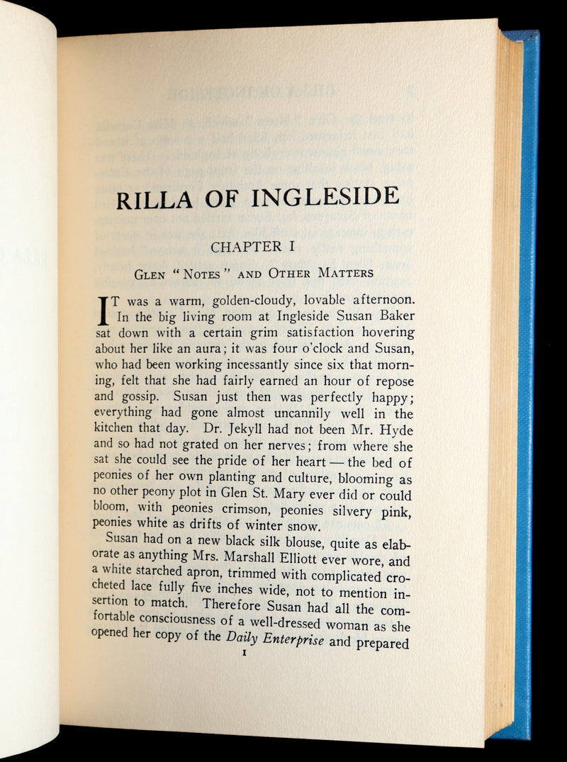 1936 Rare Book - Rilla of Ingleside by Lucy Maud Montgomery